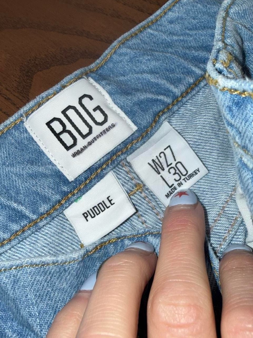 BDG puddle patchwork wide leg jeans - Picture 4 of 8